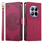 For Xiaomi Redmi Note 15 Pro 5G (Global) Case Embossed Totem Leather Flip Wallet Phone Cover with Wrist Strap