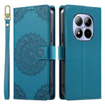 For Xiaomi Redmi Note 15 Pro 5G (Global) Case Embossed Totem Leather Flip Wallet Phone Cover with Wrist Strap
