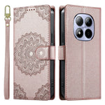 For Xiaomi Redmi Note 15 Pro 5G (Global) Case Embossed Totem Leather Flip Wallet Phone Cover with Wrist Strap