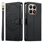 For Xiaomi 15T Case Embossed Totem Leather Flip Wallet Phone Cover with Wrist Strap