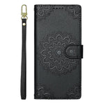 For Xiaomi 15T Case Embossed Totem Leather Flip Wallet Phone Cover with Wrist Strap