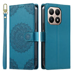 For Xiaomi 15T Case Embossed Totem Leather Flip Wallet Phone Cover with Wrist Strap