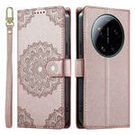 For Xiaomi 17 Ultra 5G Case Embossed Totem Leather Flip Wallet Phone Cover with Wrist Strap