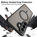 For Samsung Galaxy A27 5G Magnetic Case Anti Drop Matte PC + TPU Phone Cover