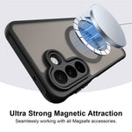For Samsung Galaxy A27 5G Magnetic Case Anti Drop Matte PC + TPU Phone Cover