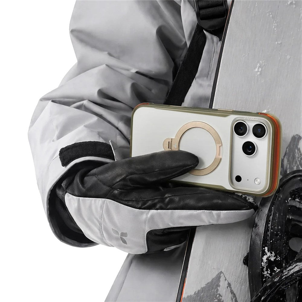 TORRAS Ostand Q3 Air Pro-serien til iPhone 17 Pro Magnetisk etui Roterende støtteben Stødsikkert PC + TPU telefoncover