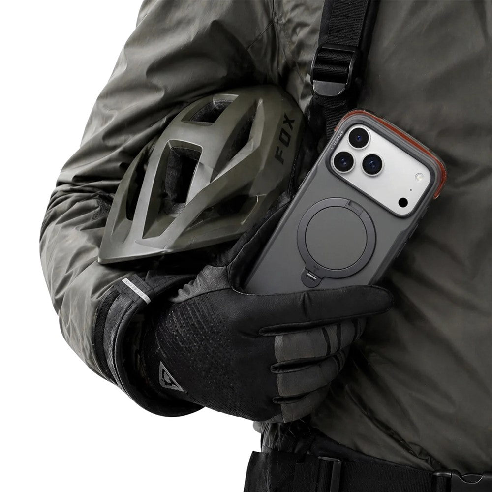 TORRAS Ostand Q3 Air Pro-serien til iPhone 17 Pro Magnetisk etui Roterende støtteben Stødsikkert PC + TPU telefoncover