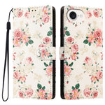 For iPhone 16e / iPhone 17e Case Pattern Printed PU Leather Flip Wallet Phone Cover with Wrist Strap