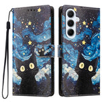 Samsung Galaxy A18 5G / A18 4G / A26 5G / M17 5G / F17 5G / A17 5G / A17 4G-skal, mönstertryckt PU-läder, flip-plånbok, mobilskal med handledsrem