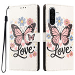 For Samsung Galaxy A36 5G / Galaxy A56 5G / Galaxy M56 5G / Galaxy A37 5G Case Pattern Printed PU Leather Flip Wallet Phone Cover with Wrist Strap