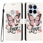 For Xiaomi 17T Pro Case Pattern Printed PU Leather Flip Wallet Phone Cover with Wrist Strap