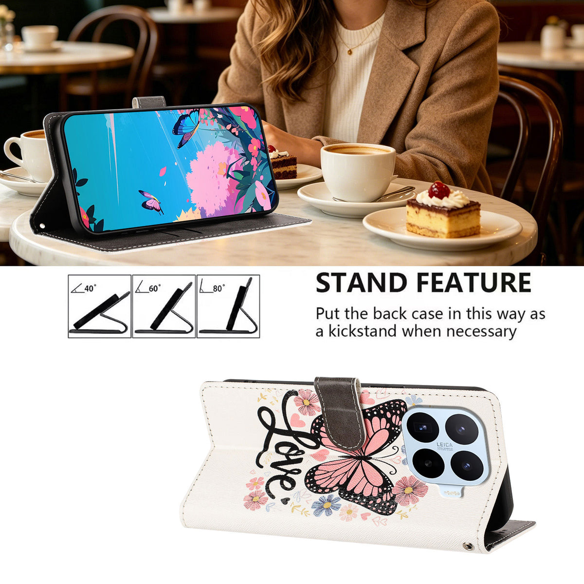 For Xiaomi 17T Pro Case Pattern Printed PU Leather Flip Wallet Phone Cover with Wrist Strap