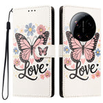 For Xiaomi 17 Ultra 5G Case Pattern Printed PU Leather Flip Wallet Phone Cover with Wrist Strap