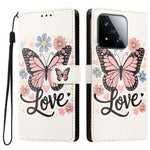 For Xiaomi 17 Max Case Pattern Printed PU Leather Flip Wallet Phone Cover with Wrist Strap
