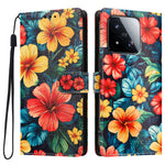 For Xiaomi 17 Max Case Pattern Printed PU Leather Flip Wallet Phone Cover with Wrist Strap