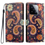 For Xiaomi 17 Max Case Pattern Printed PU Leather Flip Wallet Phone Cover with Wrist Strap
