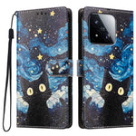 For Xiaomi 17 Max Case Pattern Printed PU Leather Flip Wallet Phone Cover with Wrist Strap