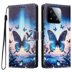 For Xiaomi 17 Max Case Pattern Printed PU Leather Flip Wallet Phone Cover with Wrist Strap