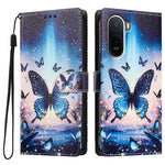 For Xiaomi Poco C85x 5G / Xiaomi Poco C81 Pro 4G / Xiaomi Redmi A7 Pro 4G (171.56mm) Case Pattern Printed PU Leather Flip Wallet Phone Cover with Wrist Strap