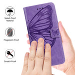 For Xiaomi 17T Wallet Case with Wrist Strap Butterfly Imprint Leather Phone Cover