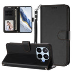 For Xiaomi 17T Leather Case Wallet Stand Phone Cover with Wrist Strap