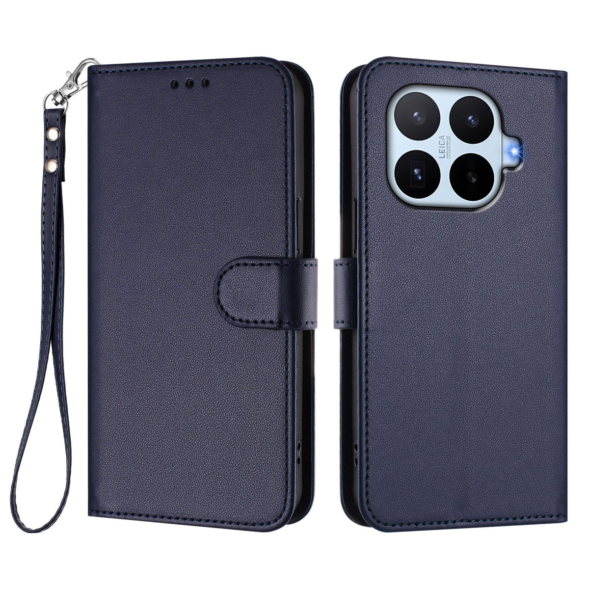 For Xiaomi 17T Leather Case Wallet Stand Phone Cover with Wrist Strap