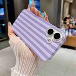 For iPhone 17 Case IMD Stripe TPU Full Coverage Shockproof Phone Protective Cover