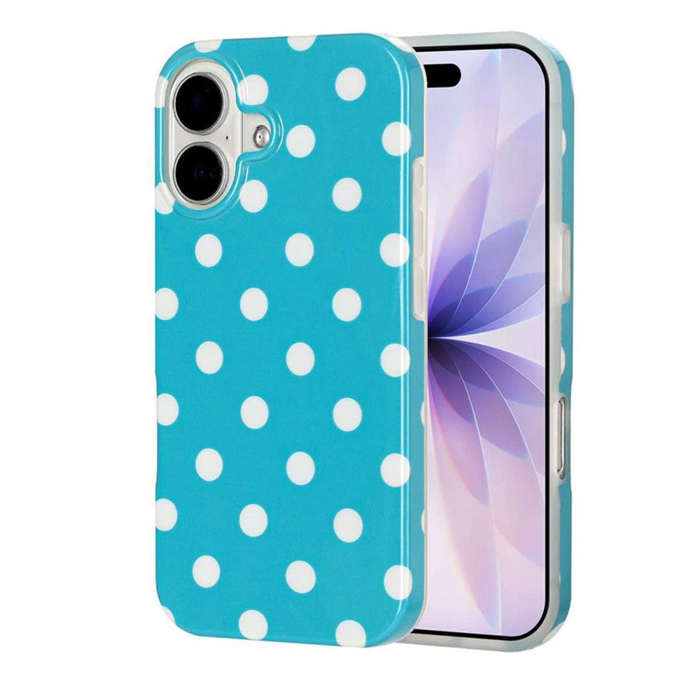 For iPhone 17 Case Retro Polka Dot IMD TPU Full Coverage Phone Protective Cover