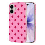 For iPhone 17 Case Retro Polka Dot IMD TPU Full Coverage Phone Protective Cover