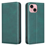 BINFEN COLOR for iPhone 15 RFID Blocking Calf Texture PU Leather Phone Cover