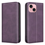 BINFEN COLOR til iPhone 13 / iPhone 14 RFID-blokerende PU-lædertelefoncover med kalvetekstur
