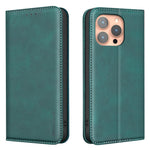 BINFEN COLOR for iPhone 14 Pro RFID Blocking Calf Texture PU Leather Phone Cover