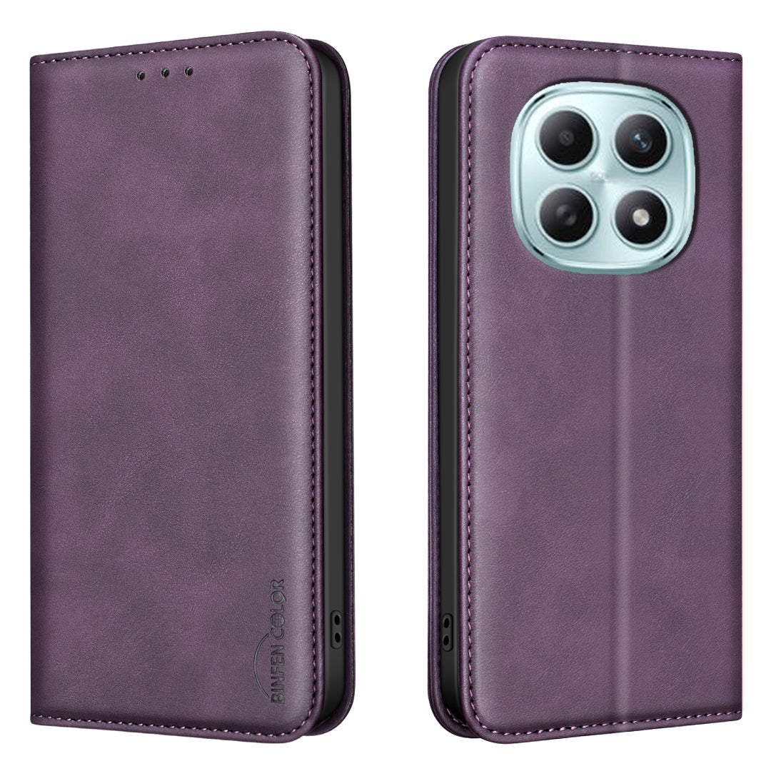 BINFEN COLOR for Xiaomi Redmi Note 15 Pro 4G (Global) RFID Blocking Calf Texture PU Leather Phone Cover