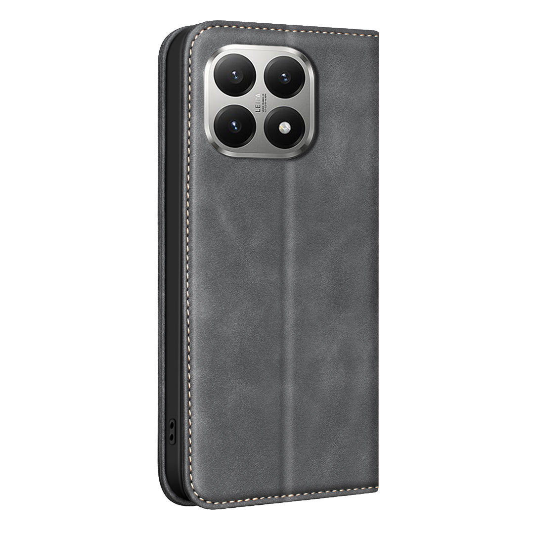 BINFEN COLOR for Xiaomi 15T RFID Blocking Calf Texture PU Leather Phone Cover
