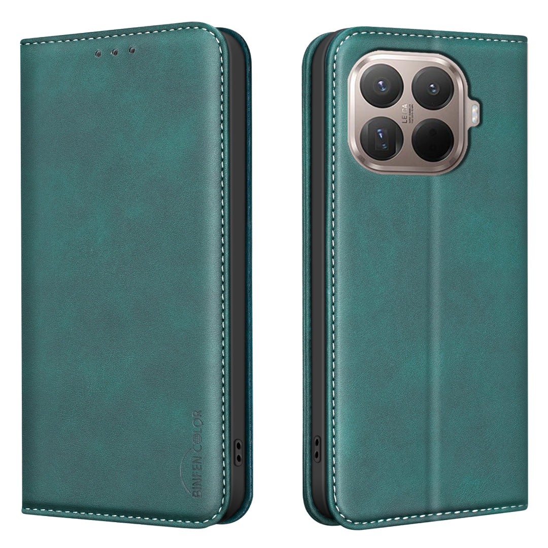 BINFEN COLOR för Xiaomi 15T Pro RFID-blockerande PU-läderfodral med vadstruktur