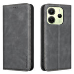 BINFEN COLOR for Xiaomi Redmi Note 14 4G (163.25mm) RFID Blocking Calf Texture PU Leather Phone Cover