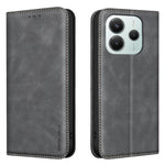 BINFEN COLOR for Xiaomi Poco M7 Pro 5G / Xiaomi Redmi Note 14 5G RFID Blocking Calf Texture PU Leather Phone Cover