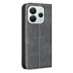 BINFEN COLOR for Xiaomi Poco M7 Pro 5G / Xiaomi Redmi Note 14 5G RFID Blocking Calf Texture PU Leather Phone Cover