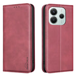 BINFEN COLOR for Xiaomi Poco M7 Pro 5G / Xiaomi Redmi Note 14 5G RFID Blocking Calf Texture PU Leather Phone Cover