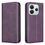 BINFEN COLOR for Xiaomi Poco M7 Pro 5G / Xiaomi Redmi Note 14 5G RFID Blocking Calf Texture PU Leather Phone Cover