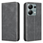 BINFEN COLOR for Xiaomi Poco M6 Pro 4G / Xiaomi Redmi Note 13 Pro 4G RFID Blocking Calf Texture PU Leather Phone Cover
