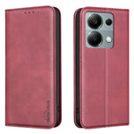 BINFEN COLOR for Xiaomi Poco M6 Pro 4G / Xiaomi Redmi Note 13 Pro 4G RFID Blocking Calf Texture PU Leather Phone Cover