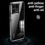 For Xiaomi 13 Clear Hard PC Non-Slip Soft TPU Frame Cover PC Corner Airbags Shock Absorption Phone Case