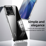 For Xiaomi 13 Clear Hard PC Non-Slip Soft TPU Frame Cover PC Corner Airbags Shock Absorption Phone Case