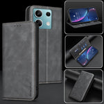 BINFEN COLOR for Xiaomi Redmi Note 13 5G RFID Blocking Calf Texture PU Leather Phone Cover