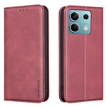 BINFEN COLOR for Xiaomi Redmi Note 13 5G RFID Blocking Calf Texture PU Leather Phone Cover