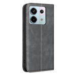 BINFEN COLOR för Xiaomi Redmi Note 13R Pro 5G RFID-blockerande PU-läderfodral med kalvstruktur