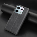 BINFEN COLOR för Xiaomi Redmi Note 13R Pro 5G RFID-blockerande PU-läderfodral med kalvstruktur