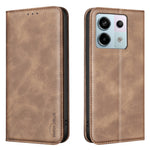 BINFEN COLOR för Xiaomi Redmi Note 13R Pro 5G RFID-blockerande PU-läderfodral med kalvstruktur