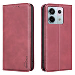 BINFEN COLOR för Xiaomi Redmi Note 13R Pro 5G RFID-blockerande PU-läderfodral med kalvstruktur